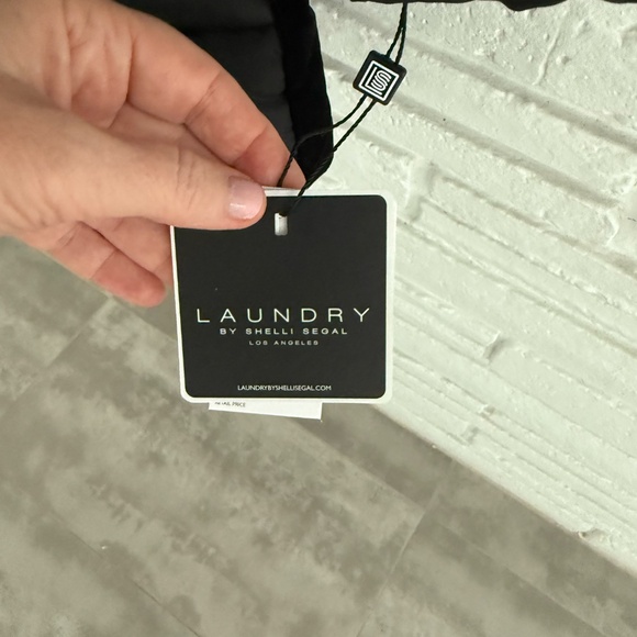 NWT Laundry by Shelli Segal Puffer Coat Black Small - Picture 7 of 8